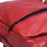 Вместительный женский кожаный рюкзак красного цвета Keizer (57299) - 5