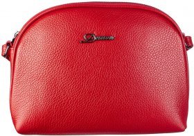 Фирменная женская сумка красного цвета из натуральной кожи Desisan (3136-4)