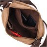 Мужская сумка-мессенджер из качественного текстиля коричневого цвета Vintage 2422205 - 6