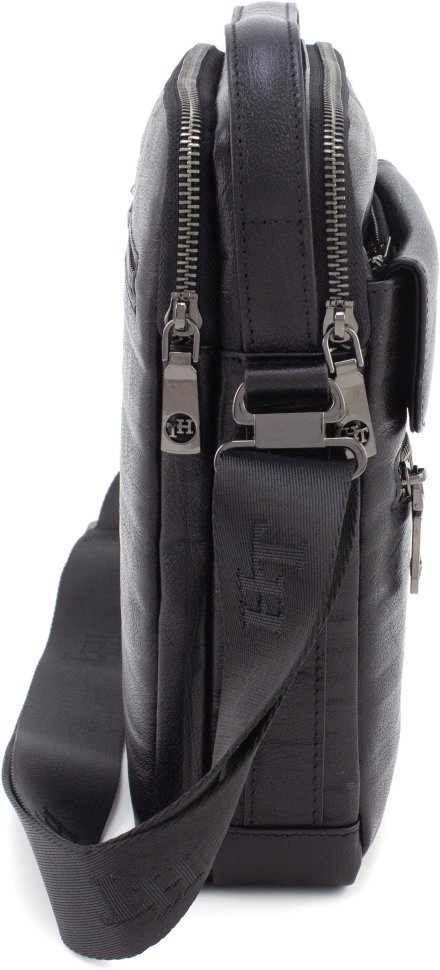 Мужская наплечная сумка среднего размера из натуральной кожи высокого качества H.T. Leather 68599
