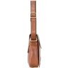 Маленькая кожаная мужская сумка светло-коричневого цвета на плечо Visconti Messenger Bag 69299 - 2