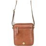 Маленькая кожаная мужская сумка светло-коричневого цвета на плечо Visconti Messenger Bag 69299 - 3