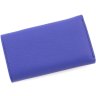 Яркая кожаная ключница синего цвета с фиксацией на кнопках ST Leather (14020) - 3