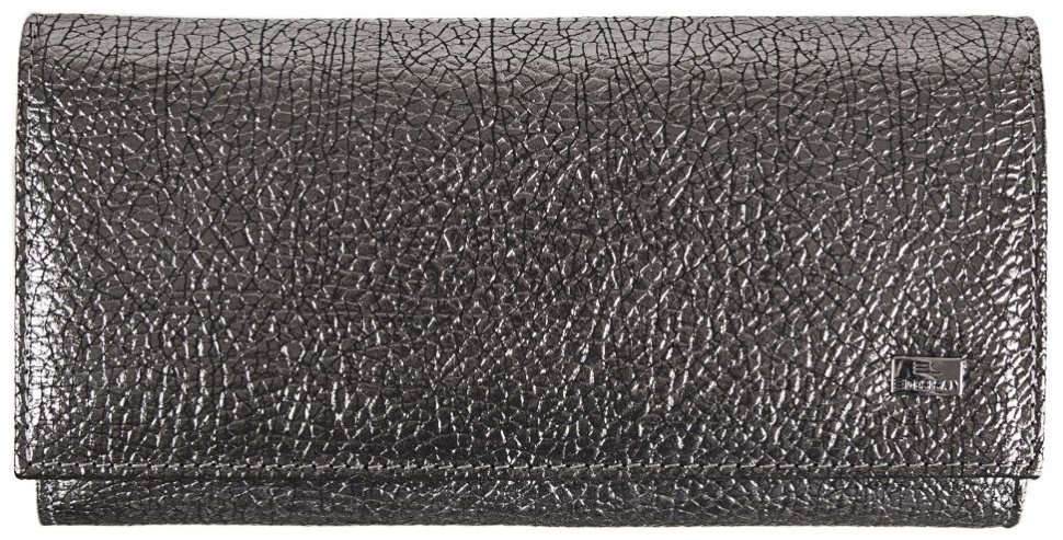 Серебристый женский кошелек из натуральной кожи с эффектом под трещинки Desisan 80200 фото №1 Серебристый женский кошелек из натуральной кожи с эффектом под трещинки Desisan 80200 modnotak фото №1