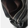 Чоловіча чорна шкіряна сумка-планшет на дві блискавки через плече Borsa Leather (15614) - 5