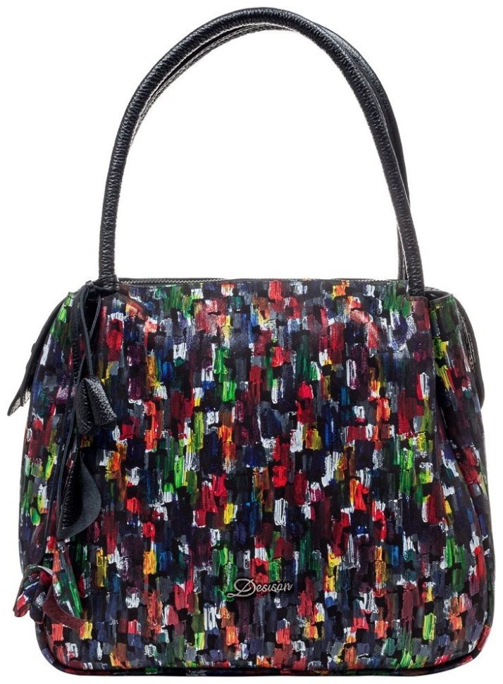 Разноцветная женская сумка из натуральной кожи Desisan 81100 фото №1 Разноцветная женская сумка из натуральной кожи Desisan 81100 modnotak фото №1