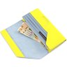 Жовто-блакитний жіночий великий шкіряний гаманець З Україною в серці - Grande Pelle (13235) - 7