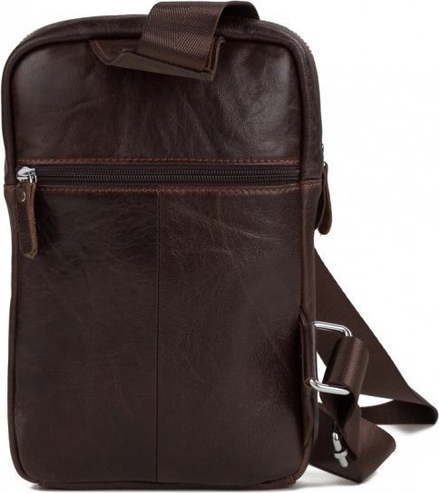 Мужской рюкзак из натуральной кожи коричневого цвета VINTAGE STYLE (14624)