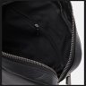 Средняя мужская кожаная сумка-планшет на плечо черного цвета Keizer 71600 - 5