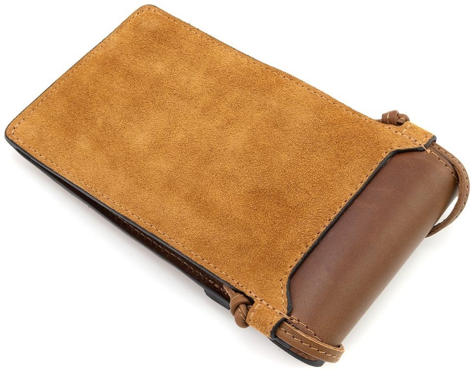 Жіноча шкіряна сумочка для телефону Grande Pelle 102300 (Італійська шкіра) modnotak фото №5