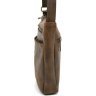 Небольшая мужская винтажная сумка через плечо из коричневой кожи TARWA (19668) - 3