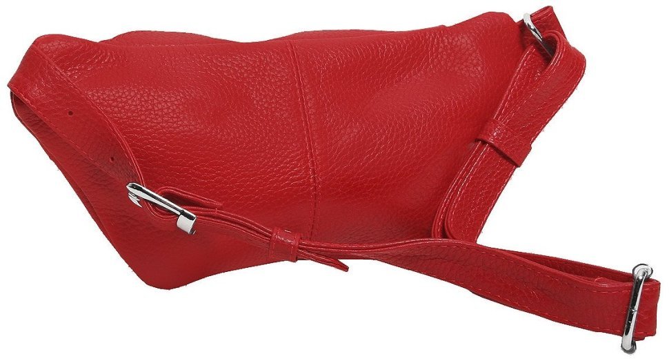 Женская сумка бананка красного цвета Vip Collection 102500 (кожа) фото №2 Женская сумка бананка красного цвета Vip Collection 102500 (кожа) modnotak фото №2