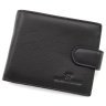 Мужской кожаный кошелек на кнопке с зажимом ST Leather 102800 (черный) modnotak фото - 1