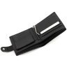 Мужской кожаный кошелек на кнопке с зажимом ST Leather 102800 (черный) modnotak фото - 4