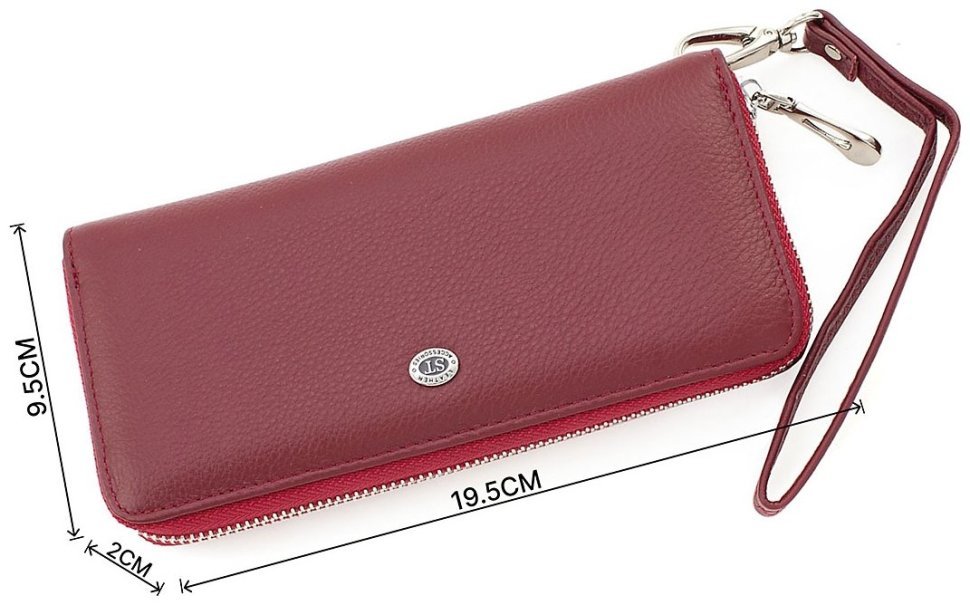 Кожаный женский кошелек на молнии ST Leather Accessories (17216) modnotak фото №3
