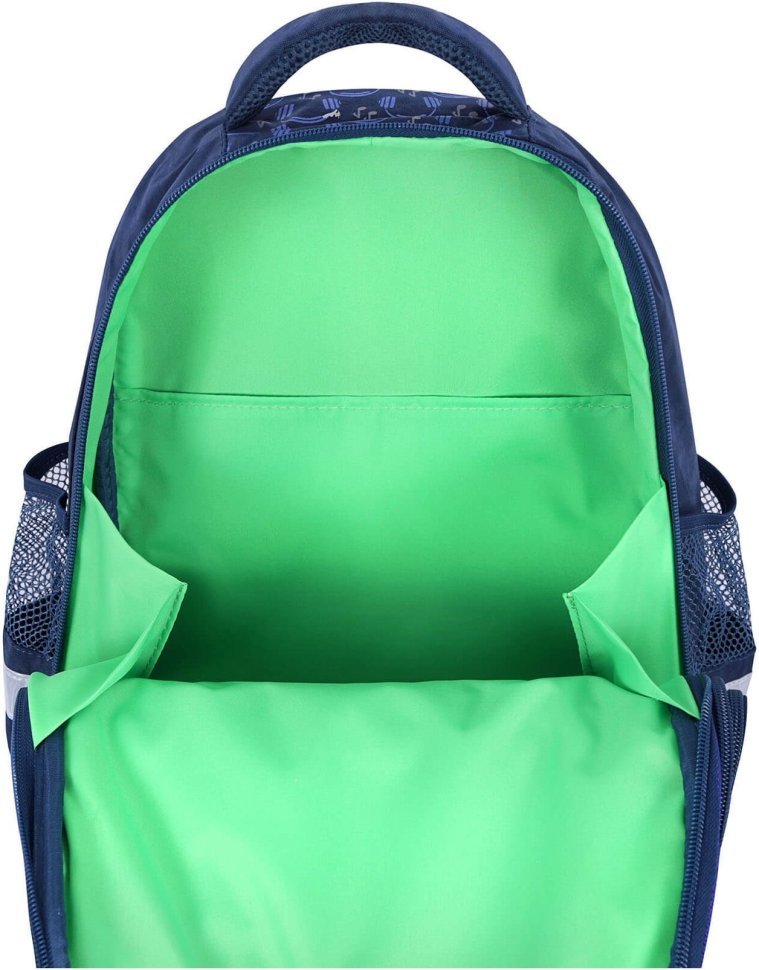 Якісний шкільний рюкзак синього кольору з текстилю Bagland (53700)