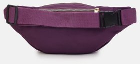 Стьобана жіноча бананка із міцного текстилю фіолетового кольору Monsen 104500