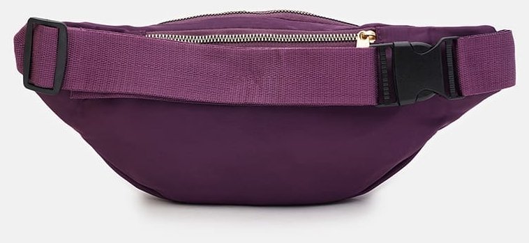 Стеганая женская бананка из прочного текстиля фиолетового цвета Monsen 104500 modnotak фото №2