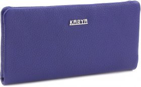 Яркий женский кошелек синего цвета из кожи турецкого производства KARYA (1161-245)