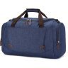 Красивая синяя дорожная сумка из плотного текстиля Vintage (20075) - 1