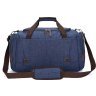 Красивая синяя дорожная сумка из плотного текстиля Vintage (20075) - 2