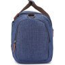 Красива синя дорожня сумка з щільного текстилю Vintage (20075) - 7