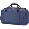 Красивая синяя дорожная сумка из плотного текстиля Vintage (20075) - 8