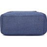 Красива синя дорожня сумка з щільного текстилю Vintage (20075) - 10