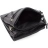 Простора сумка-планшет з натуральної шкіри чорного кольору Leather Collection (11143) - 7