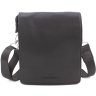 Простора сумка-планшет з натуральної шкіри чорного кольору Leather Collection (11143) - 4