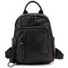 Повседневный городской женский рюкзак из натуральной кожи Olivia Leather черного цвета 95500 modnotak фото - 10