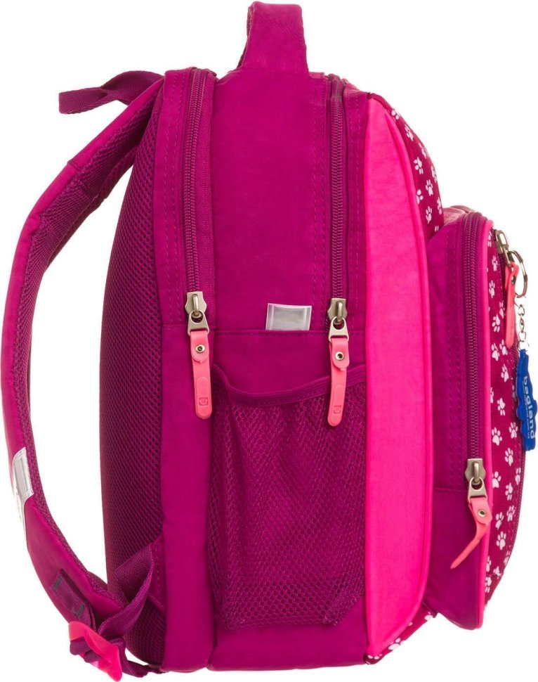 Модный школьный рюкзак для девочек из текстиля с котиком Bagland 55700