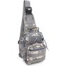 Мужская тактическая сумка-рюкзак серого цвета с пиксельным принтом - Monsen (56000) - 1