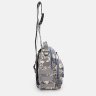 Чоловіча тактична сумка-рюкзак сірого кольору з піксельним принтом - Monsen (56000) - 4