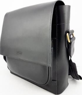 Черная мужская сумка вертикального типа через плечо VATTO (11742) - 2