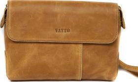 Стильний чоловічий клатч рудого кольору зі шкіри Крейзі VATTO (11941)