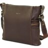 Наплечная мужская сумка коричневого цвета VATTO (12041) - 3