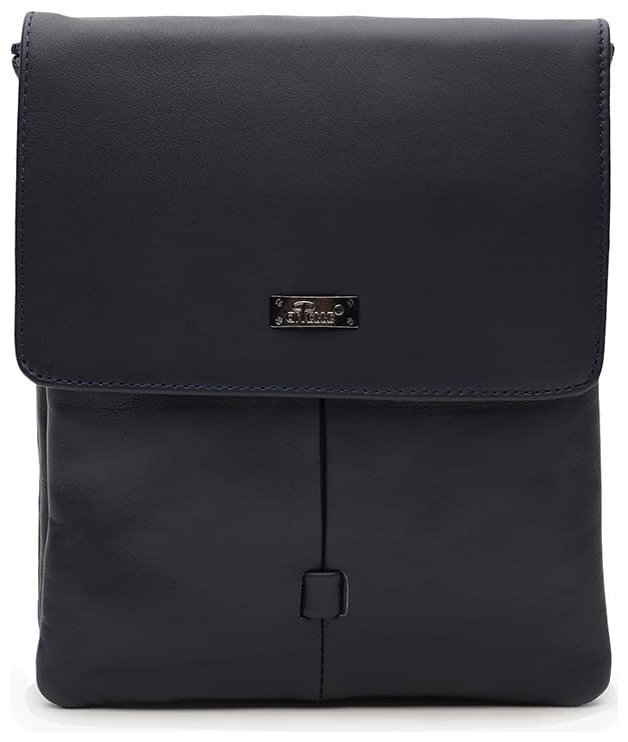 Чоловіча сумка планшет із натуральної шкіри з клапаном на магніті Ricco Grande синього кольору 96500 фото №1 Чоловіча сумка планшет із натуральної шкіри з клапаном на магніті Ricco Grande синього кольору 96500 modnotak фото №1