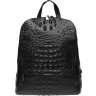 Оригінальний жіночий рюкзак з натуральної шкіри з фактурою під рептилію Keizer (21304) - 1