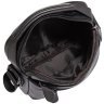 Кожаная мужская сумка-барсетка небольшого размера в черном цвете Tiding Bag 77500 - 2