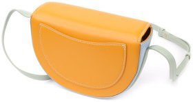 Стильная компактная женская сумка из качественного кожзама через плечо Vintage разноцветная 97600