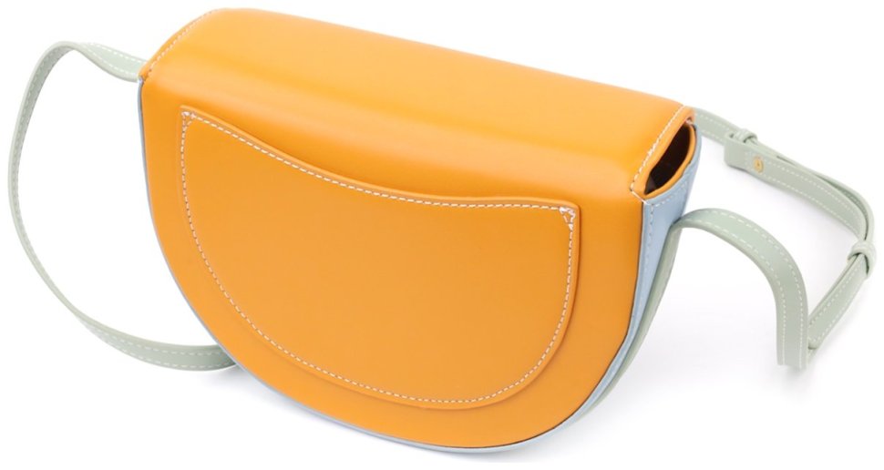 Стильная компактная женская сумка из качественного кожзама через плечо Vintage разноцветная 97600 modnotak фото №2