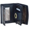 Компактный женский кошелёк из натуральной кожи Ashwood Y60 Navy 97800 тёмно-синего цвета modnotak фото - 2