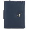 Компактный женский кошелёк из натуральной кожи Ashwood Y60 Navy 97800 тёмно-синего цвета modnotak фото - 3