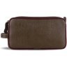 Кожаный несессер на 2 вместительных отделения с кистевым ремешком Hammonds Flycatcher TC4002-1 Brushwood коричневый 108000 modnotak фото - 3