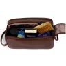 Кожаный несессер на 2 вместительных отделения с кистевым ремешком Hammonds Flycatcher TC4002-1 Brushwood коричневый 108000 modnotak фото - 2