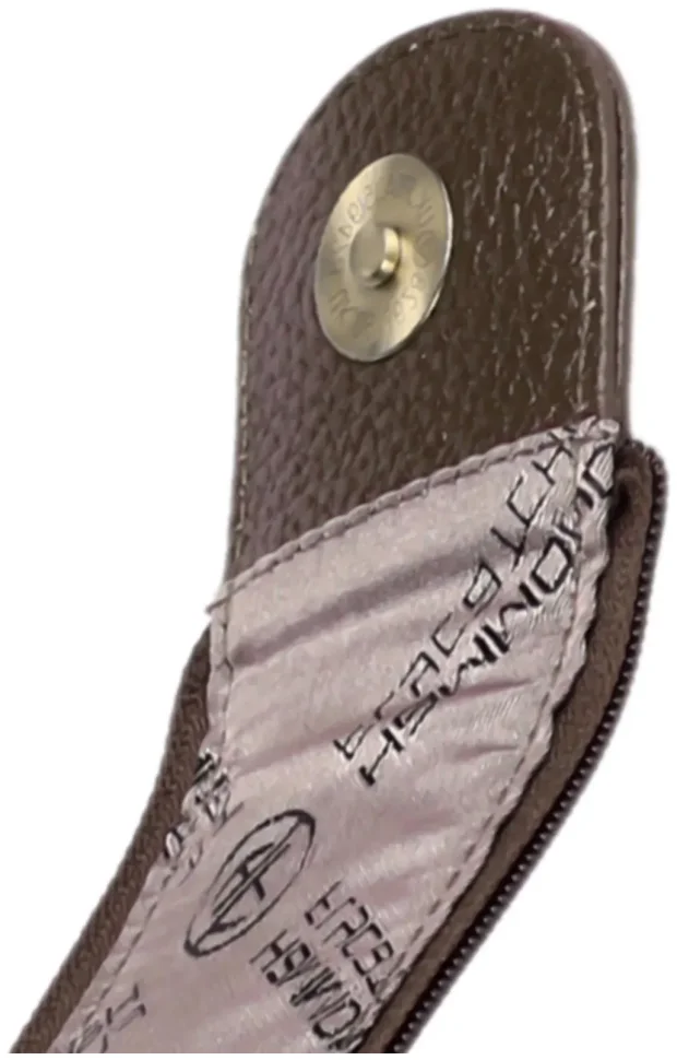 Кожаный несессер на 2 вместительных отделения с кистевым ремешком Hammonds Flycatcher TC4002-1 Brushwood коричневый 108000 modnotak фото №6