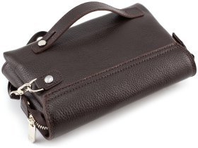 Кожаный мужской клатч из фактурной кожи KARYA (0791-39)