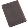 Шкіряна обкладинка для паспорта і автодокументів коричневого кольору Grande Pelle (13068) - 3