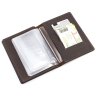 Шкіряна обкладинка для паспорта і автодокументів коричневого кольору Grande Pelle (13068) - 7